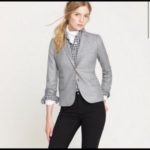 J.Crew 100% Wool Gray Schoolboy Blazer
